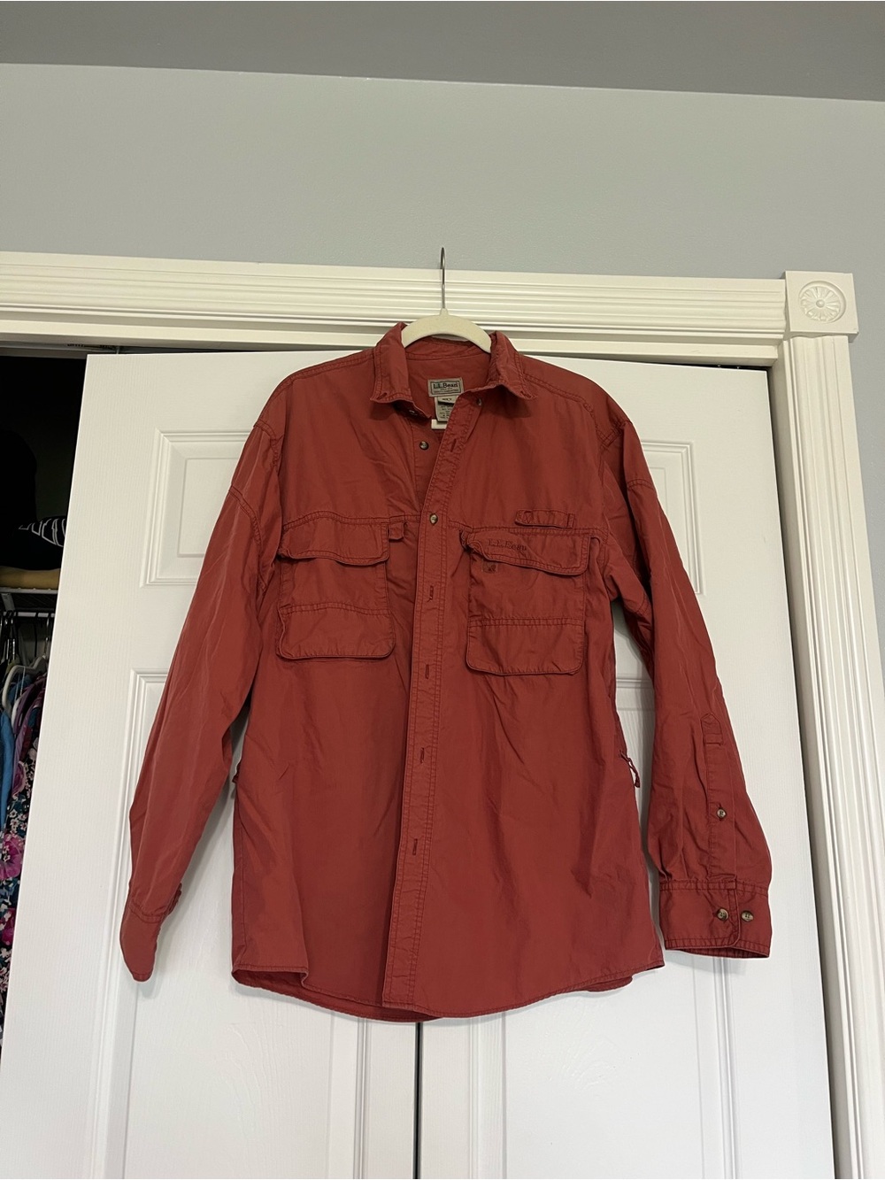 L.L. Bean Men's Rust Red Utility Shirt